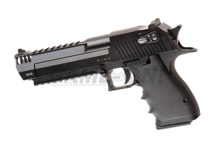 GAME-ON Gass Med Blowback | Kwc - Deagle .50 L6 Full Auto Softgun Pistol Med Blowback - Svar