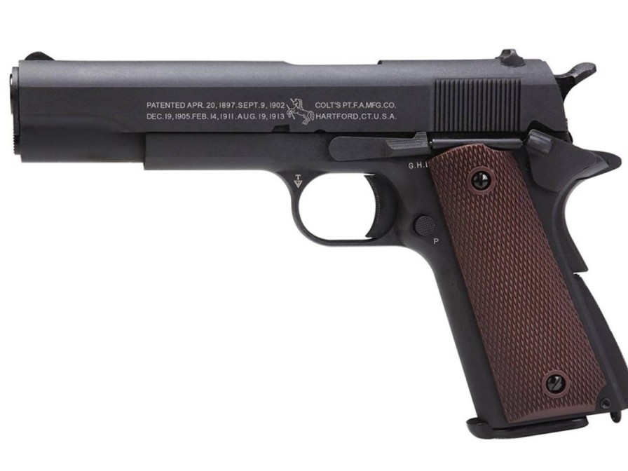 GAME-ON Gass Med Blowback | Colt 1911 A1 Co2 Airsoft Pistol - Svart