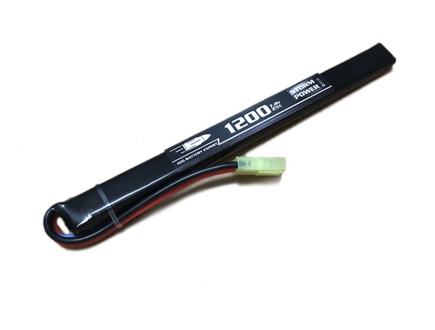 GAME-ON Li&Po Batterier | Li-Po 7.4V Gen2 Batteri - 1200Mah 25C - Ak Single Stick Tamiya