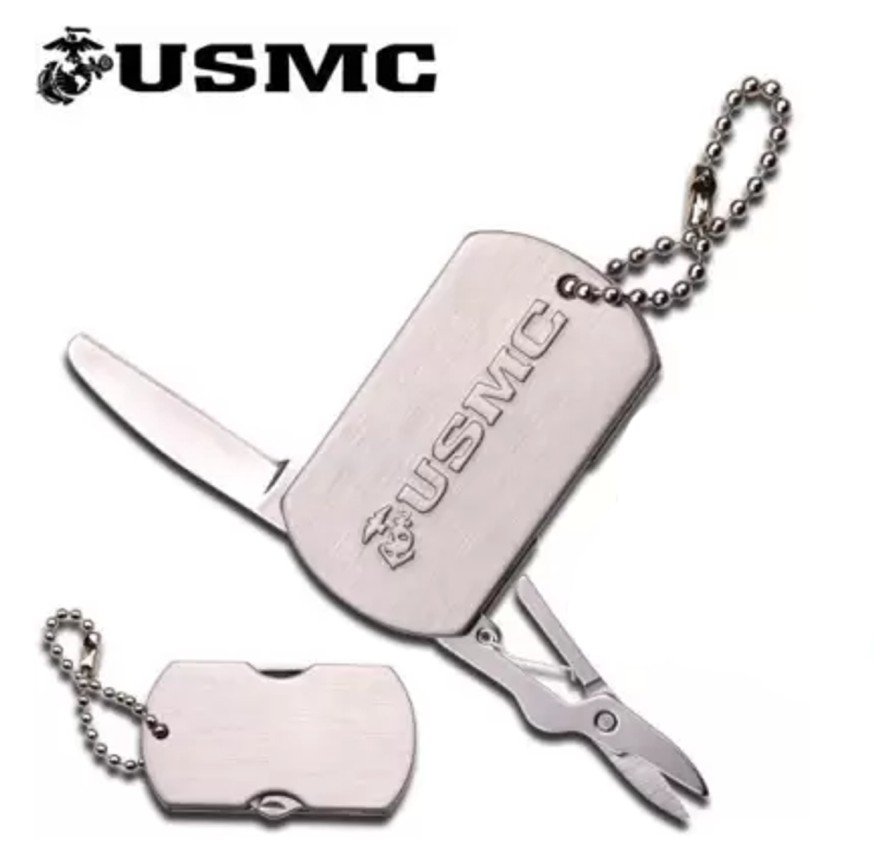 GAME-ON Arbeidskniver | Usmc - Dog Tag Multitool Foldekniv