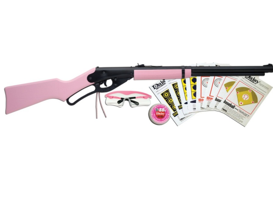 GAME-ON Fjaerdrevet Luftgevaer | Daisy - Rosa 1938 Red Ryder Lever Action Luftgevr - 4.5Mm Pakke