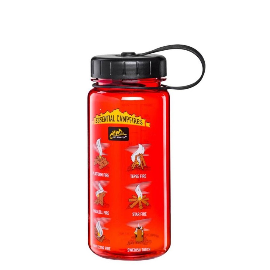 GAME-ON Turkjokken | Helikon Tex - Tritan Drikkeflaske - 550Ml - Campfire Rd / Svart