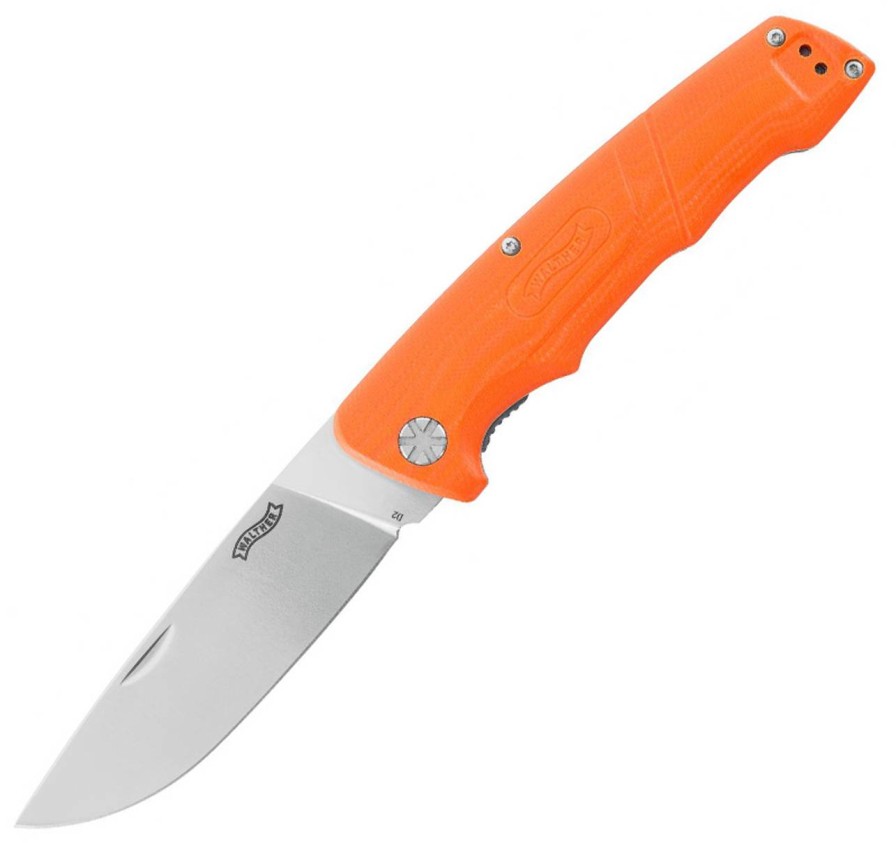 GAME-ON Foldekniver | Walther - Hbf2 Kniv Med Nylon Slire - Oransje