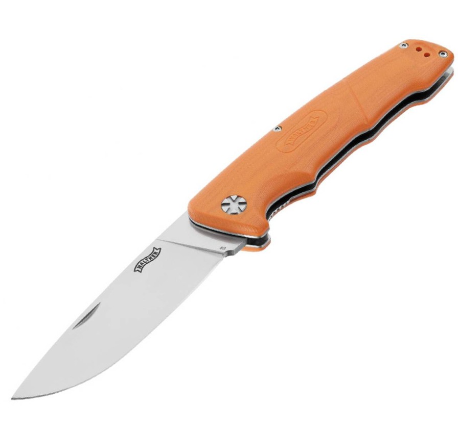 GAME-ON Foldekniver | Walther - Hbf2 Kniv Med Nylon Slire - Oransje