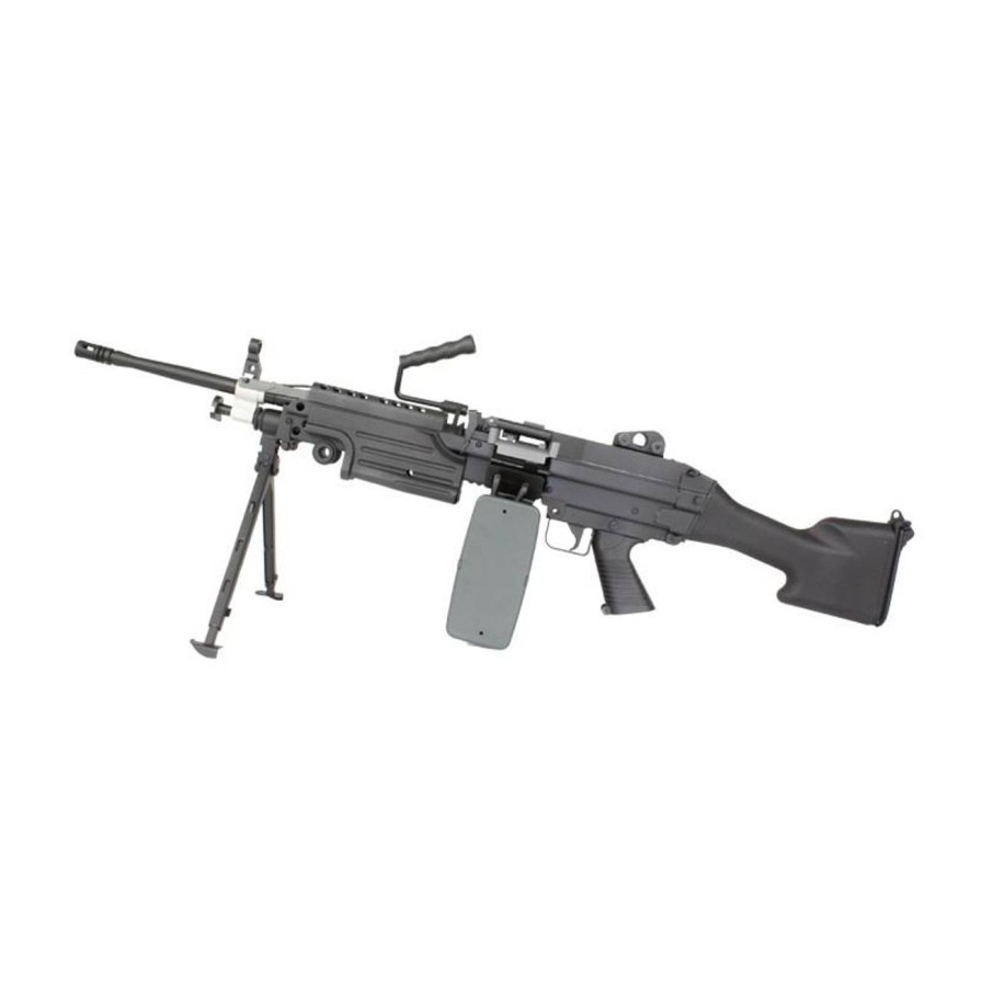 GAME-ON Aeg & Elektriske Rifler | Fn Herstal - M249 Mk2 Elektrisk Softgun Maskingevr - Svart