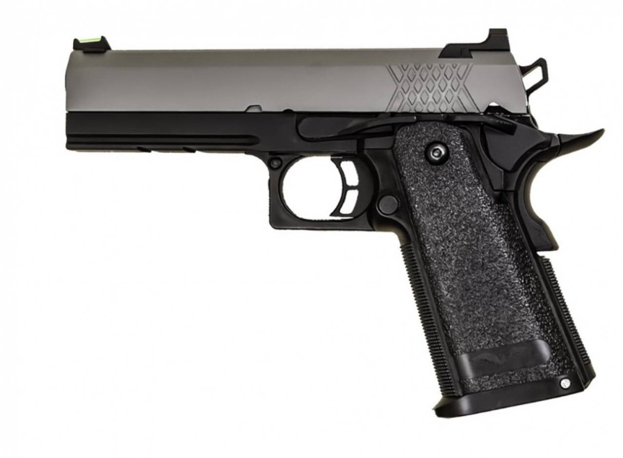 GAME-ON Gass Med Blowback | Raven - Hi-Capa 4.3 Softgun Med Blowback Og Rdpunk - Svart/Gr