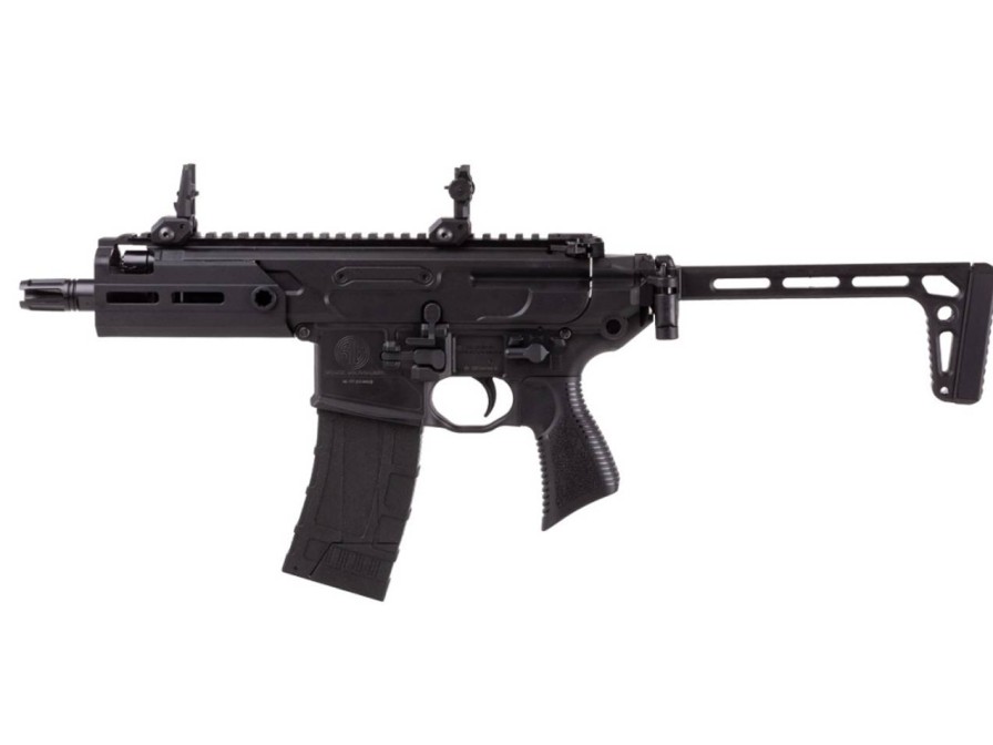 GAME-ON Co2&Gassdrevet Gevaer | Sig Sauer - Mcx Rattler 4.5Mm Luftvpen Med Burst - Svart