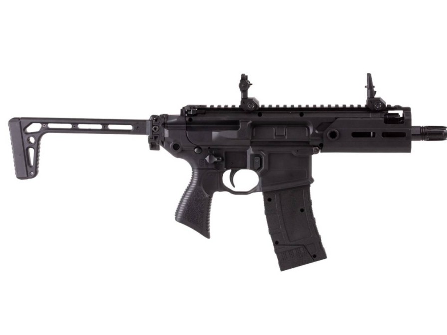 GAME-ON Co2&Gassdrevet Gevaer | Sig Sauer - Mcx Rattler 4.5Mm Luftvpen Med Burst - Svart