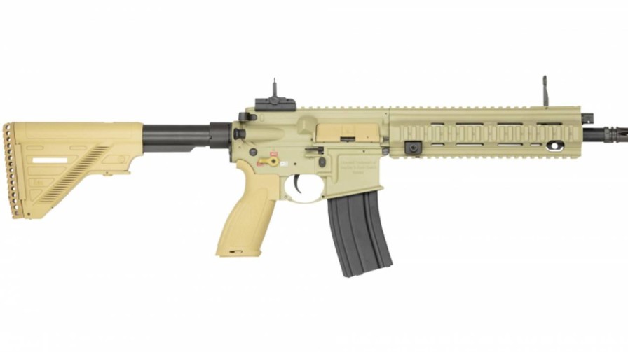 GAME-ON Aeg & Elektriske Rifler | Heckler & Koch - Hk416 A5 Sportline Softgun Rifle - Tan - Aeg