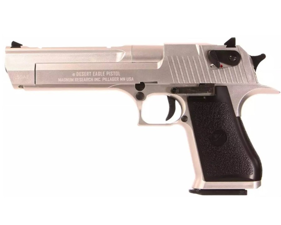 GAME-ON Gass Med Blowback | Desert Eagle .50Ae Gassdrevet Softgunpistol Med Koffert - Slv