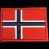 GAME-ON Patches | Patch - Brodert Norsk Flagg Med Rd Kant