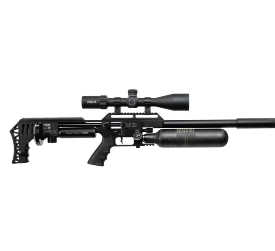 GAME-ON Luftvapen 5.5Mm&6.35Mm&7.62Mm | Fx Impact M3 Sniper - 7.62Mm(.30) Pcp Luftgevr - Svart (Regplik