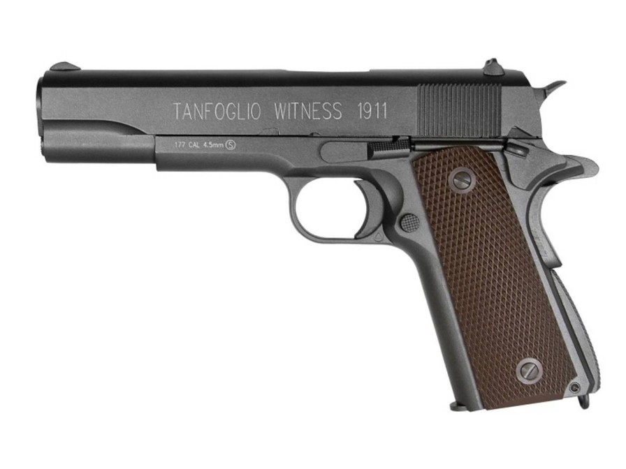 GAME-ON Med Blowback | Tanfoglio Witness - 1911 Luftpistol Med Blowback - 4.5Mm Bb