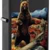 GAME-ON Zippo Lighters | Zippo - Linda Picken Bear Design - Lighter