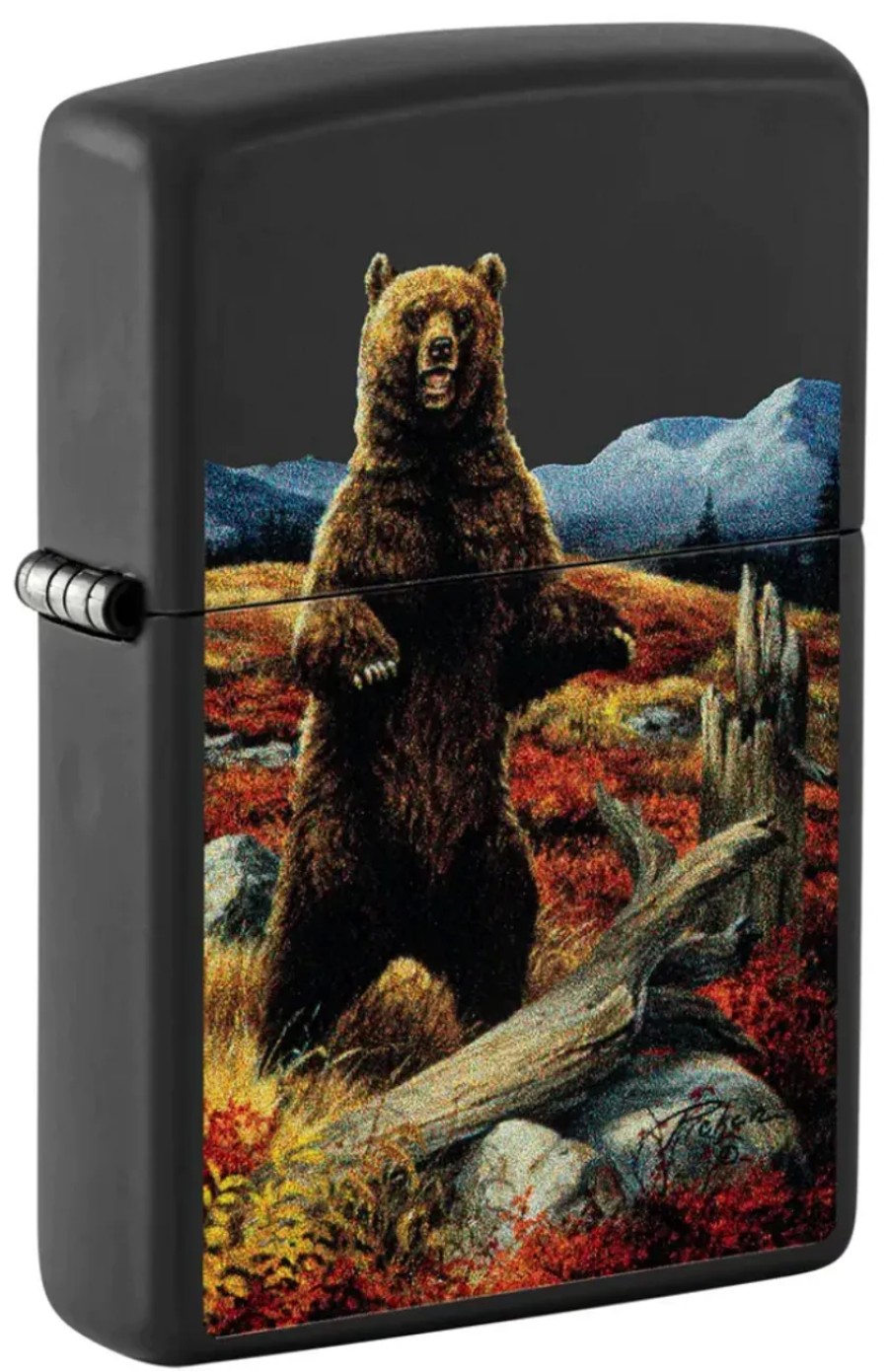 GAME-ON Zippo Lighters | Zippo - Linda Picken Bear Design - Lighter