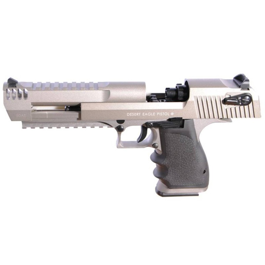 GAME-ON Gass Med Blowback | Desert Eagle L6 Semi/Full Auto Softgunpistol Co2 - Stainless