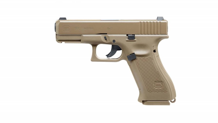 GAME-ON Uten Blowback | Glock 19X Fde - 4.5Mm Luftpistol