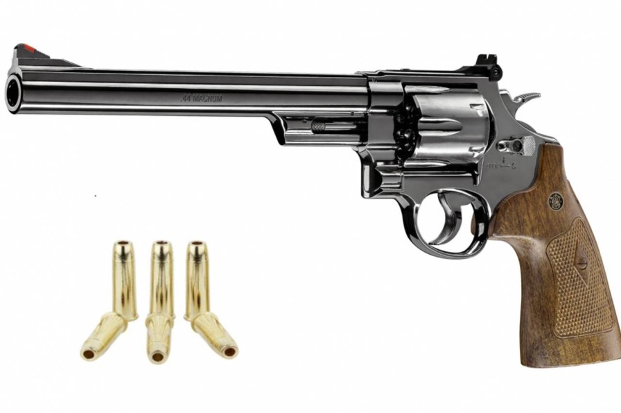 GAME-ON Revolvere | S&W - M29 8 3/8 Co2 Drevet - 4.5Mm Pellets Revolver - Bl Polert