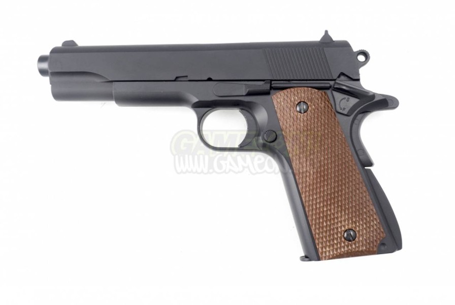 GAME-ON Fjaerdrevne Pistoler | Well 1911-A1 - Full Metall Springer