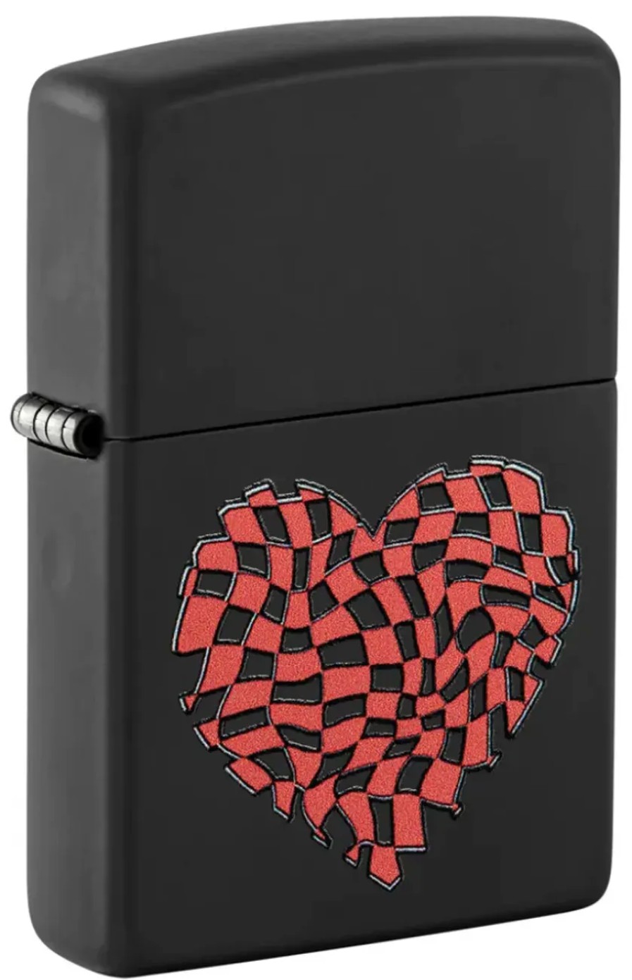 GAME-ON Zippo Lighters | Zippo - Checkered Heart - Lighter