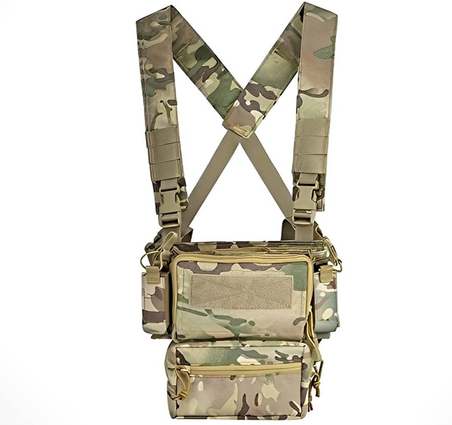 GAME-ON Vester | All-Purpose Taktisk Vest / Chest Rig -Multicam