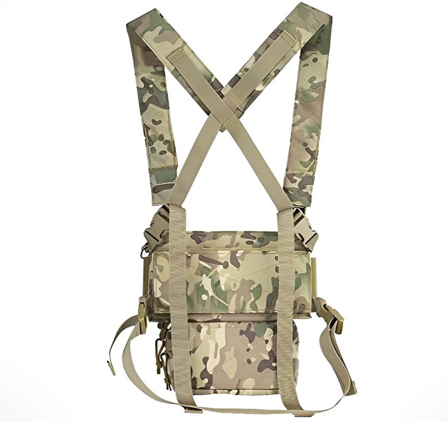 GAME-ON Vester | All-Purpose Taktisk Vest / Chest Rig -Multicam