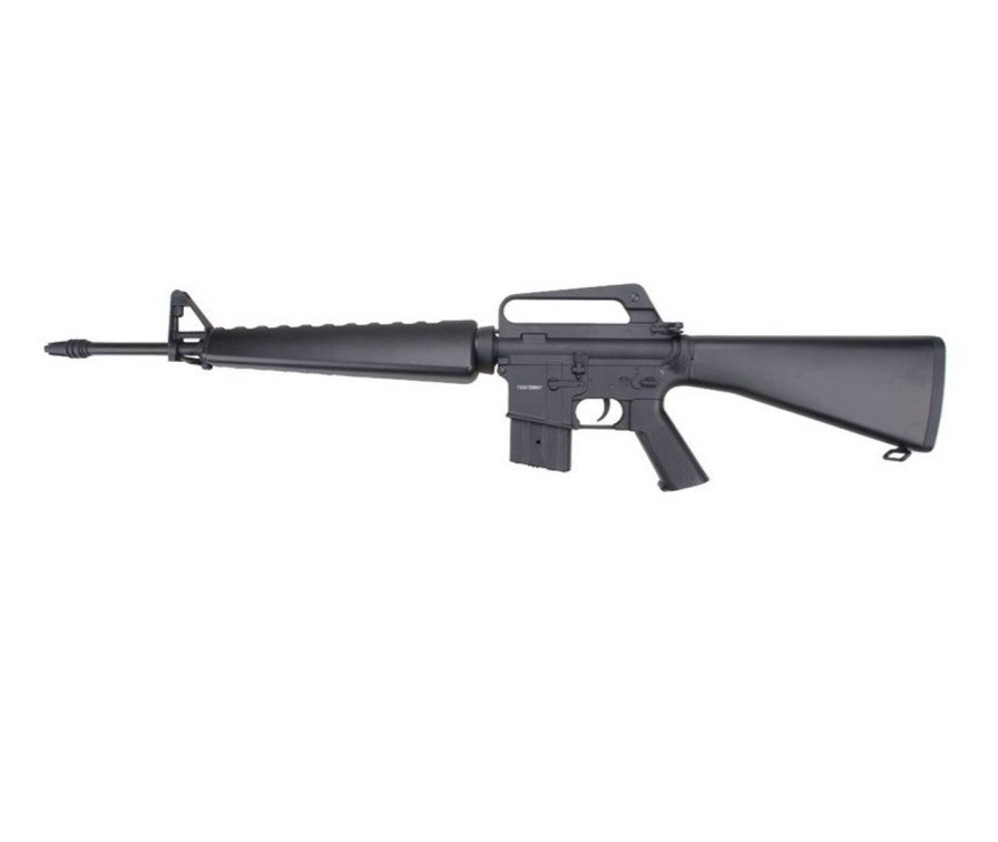 GAME-ON Rifle&Pakker | Jg - M16A1 Elektrisk Softgun Rifle - Vietnam Modell (Pakke)