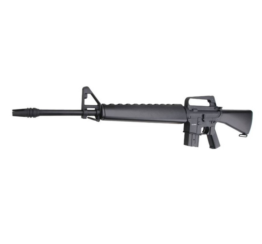 GAME-ON Rifle&Pakker | Jg - M16A1 Elektrisk Softgun Rifle - Vietnam Modell (Pakke)