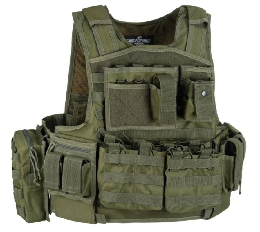 GAME-ON Vester | Invader Gear - Mod Carrier Combo - Ferdig Stridsvest - Oliven