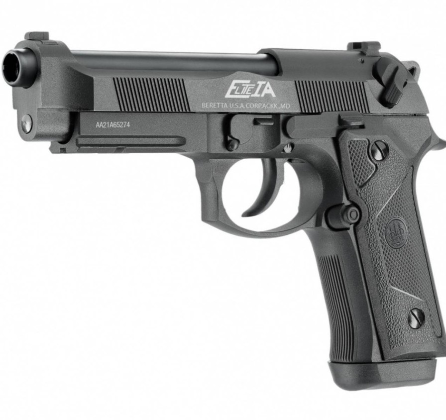 GAME-ON Gass Med Blowback | Beretta Elite Ia - Gassdrevet Softgun Pistol - Svart