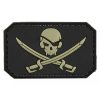 GAME-ON Patches | 3D Patch - Pirat Jolly Roger Motiv - Pvc Svart