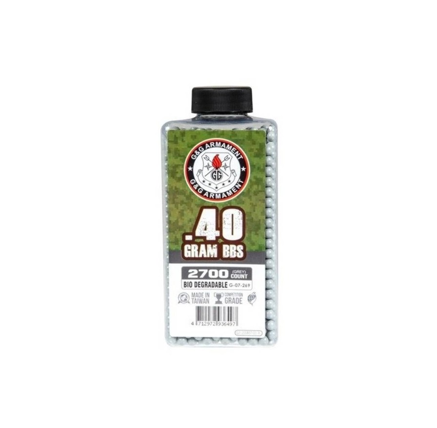 GAME-ON Bio Bb Kuler | G&G Bio Softgunkuler 0.40G Grey - 2700Stk