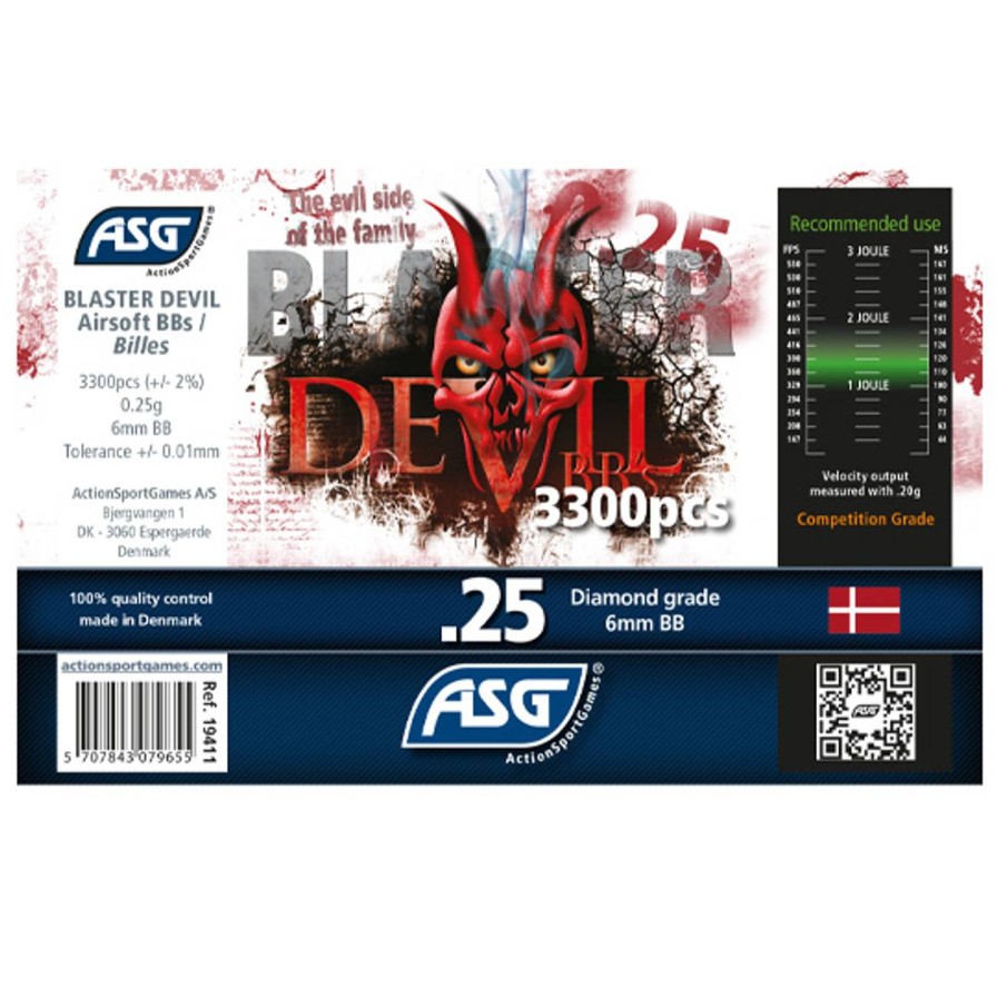 GAME-ON Bb Kuler | Blaster Devil Softgunkuler 0.25G - 3300Stk