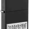 GAME-ON Zippo Lighters | Zippo License Plate - Matt Svart