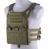 GAME-ON Vester | Gfc - Jump-Type Laser Cut Plate Carrier - Oliven Med Plater Inkl