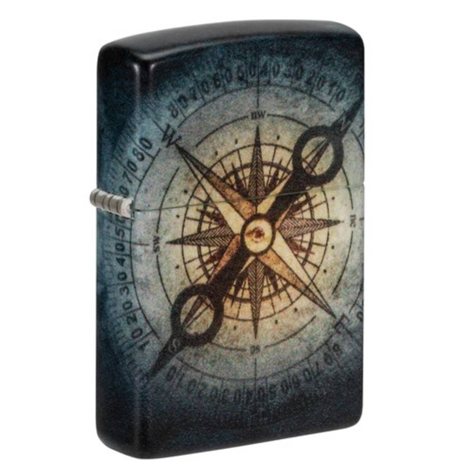 GAME-ON Zippo Lighters | Zippo - Compass Ghost Design - Lighter