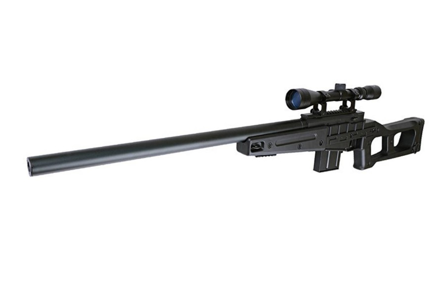 GAME-ON Softgun Snipers | Well - Mb4408C Fjrdrevet Airsoft Sniper Med Kikkertsikte - Svar