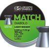 GAME-ON 4.5Mm&.177 & Pellets | Jsb Grnn Match Diabolo Til Pistol - 4.5Mm - 500Stk