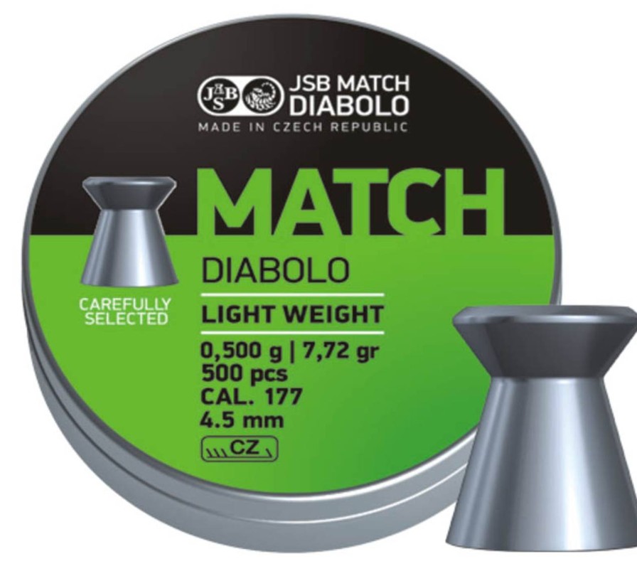 GAME-ON 4.5Mm&.177 & Pellets | Jsb Grnn Match Diabolo Til Pistol - 4.5Mm - 500Stk