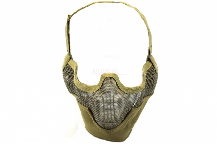 GAME-ON Softgun Masker | Nuprol Mesh Maske Med Gitter V2 - Tan