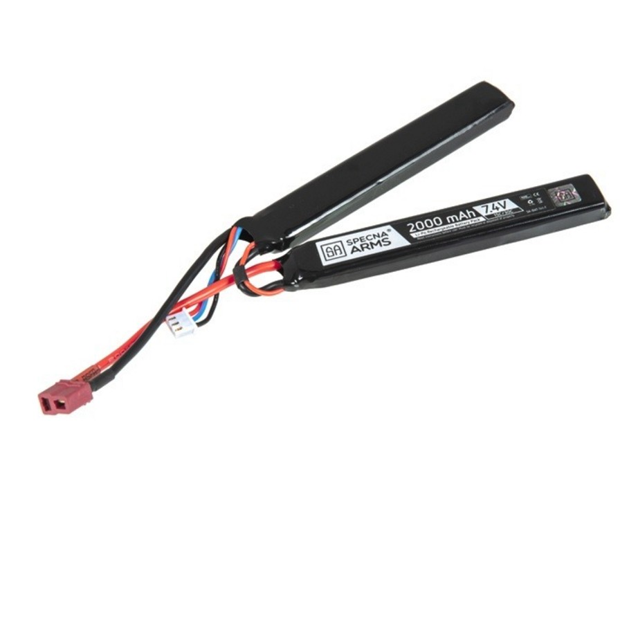 GAME-ON Li&Po Batterier | Li-Po 7.4V Batteri - 2000Mah 15/30C - Nunchuck - T-Connect (Dean