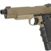 GAME-ON Gass Med Blowback | Aa - 1911 Sandtstorm Gassdrevet Softgun Pistol - Tan/Desert