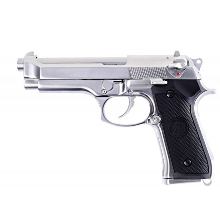 GAME-ON Gass Med Blowback | We - M92 Gen2 Silver - Semi/Fullauto