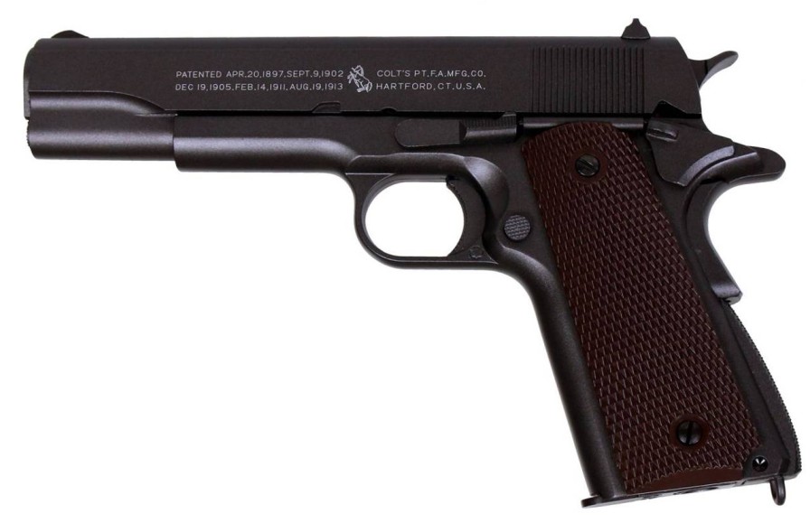 GAME-ON Gass Med Blowback | Colt M1911 Anniversery - Co2 Drevet Softgun Med Blowback