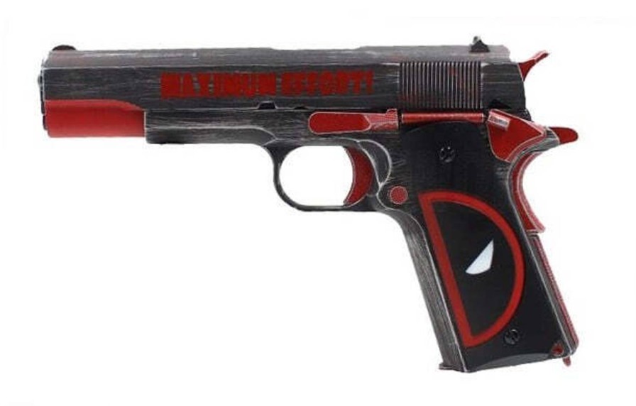 GAME-ON Gass Med Blowback | Aw 1911 - Gassdrevet Softgun Full Metall - Deadpool Edition