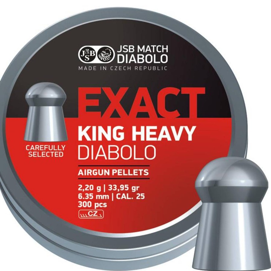 GAME-ON 5.5Mm&.22&&6.35Mm&.25 | Jsb Exact King Heavy - 6.35Mm - 150Stk