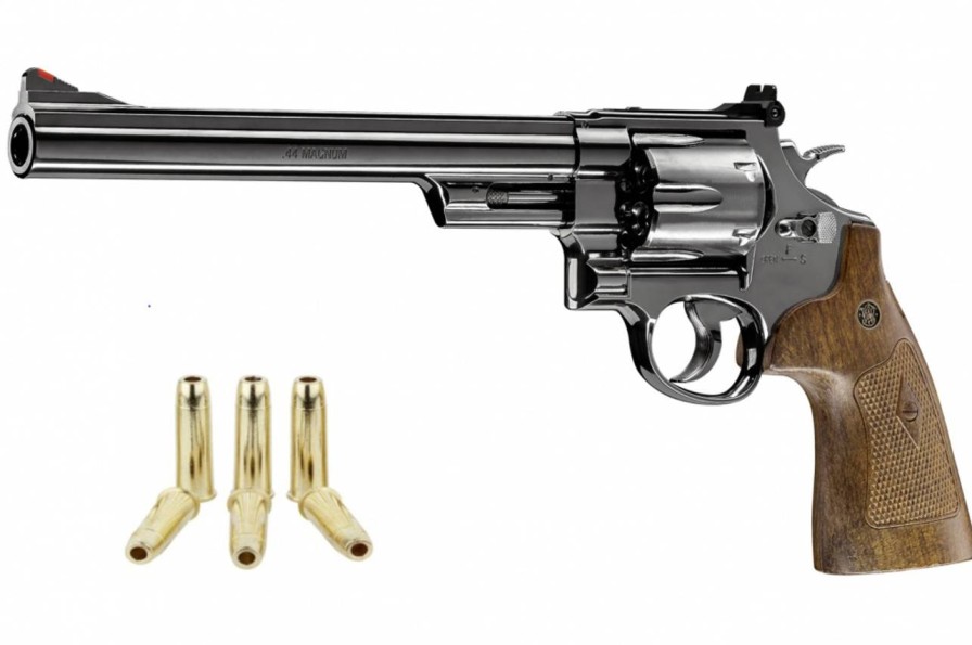 GAME-ON Revolvere | S&W - M29 8 3/8 Co2 Drevet - 4.5Mm Bb Revolver - Bl Polert