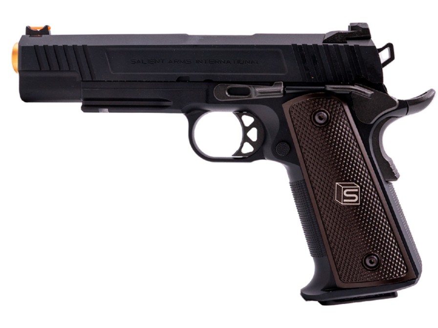 GAME-ON Gass Med Blowback | Salient Arms 1911 Blowback Softgunpistol Full Metall - Svart