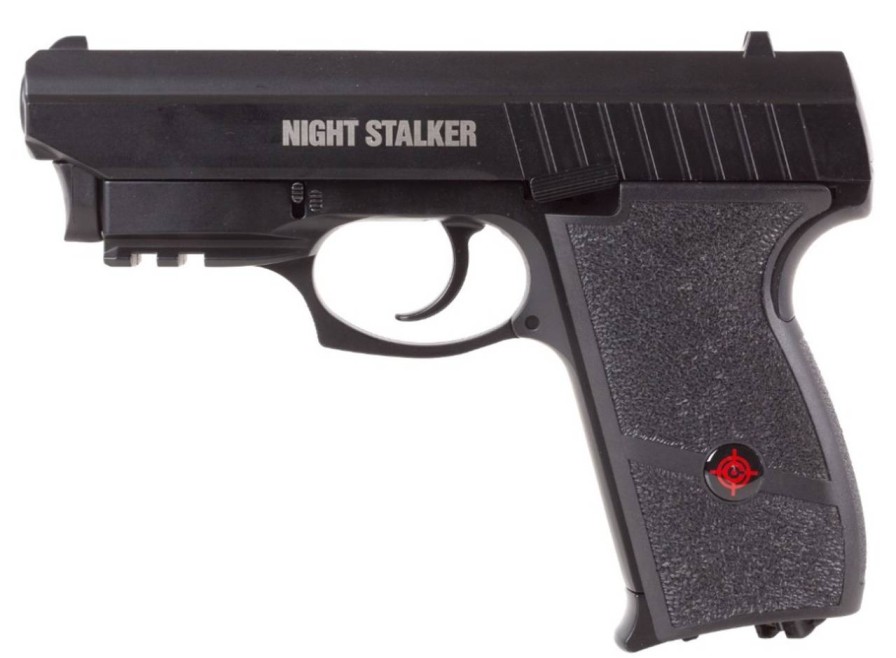 GAME-ON Med Blowback | Crosman Night Stalker Co2 - Luftpistol Med Blowback - Laser Inkl