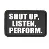 GAME-ON Patches | 3D Patch - Shut Up - Pvc Svart